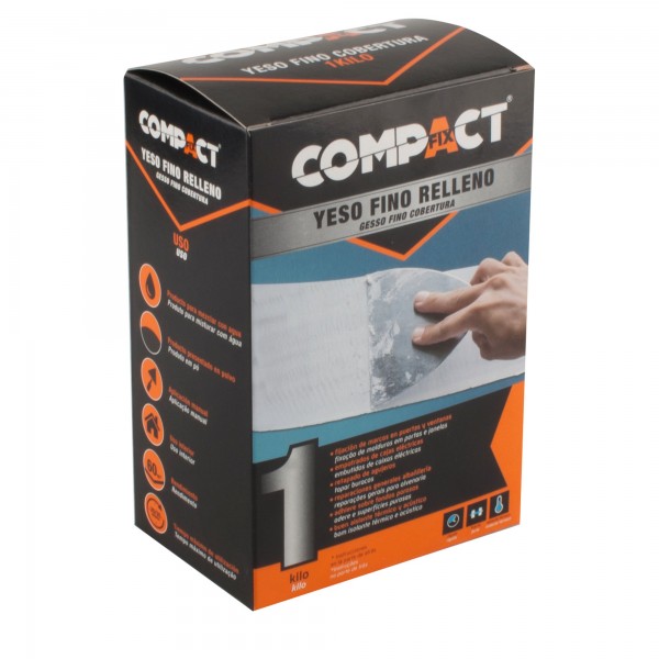 Yeso fino relleno 1kg. compact