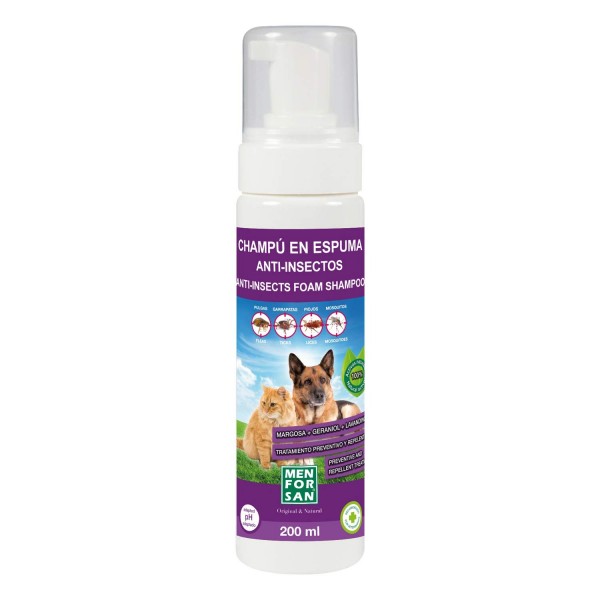 Menforsan Champú en Espuma Gatos Perros 200ml