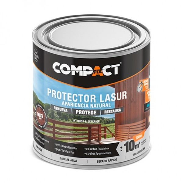 Lasur protector satin.750ml nogal