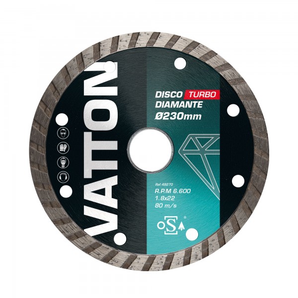 Disco osa diamante turbo 230mm.