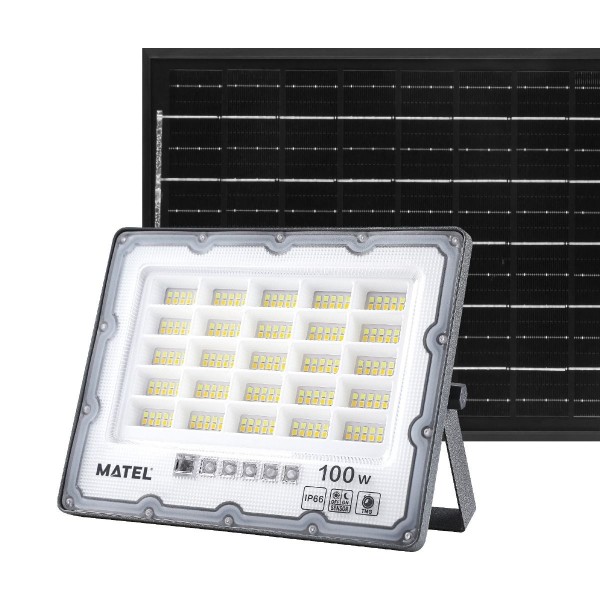 Proyector led solar ip65 gris 100w.cct